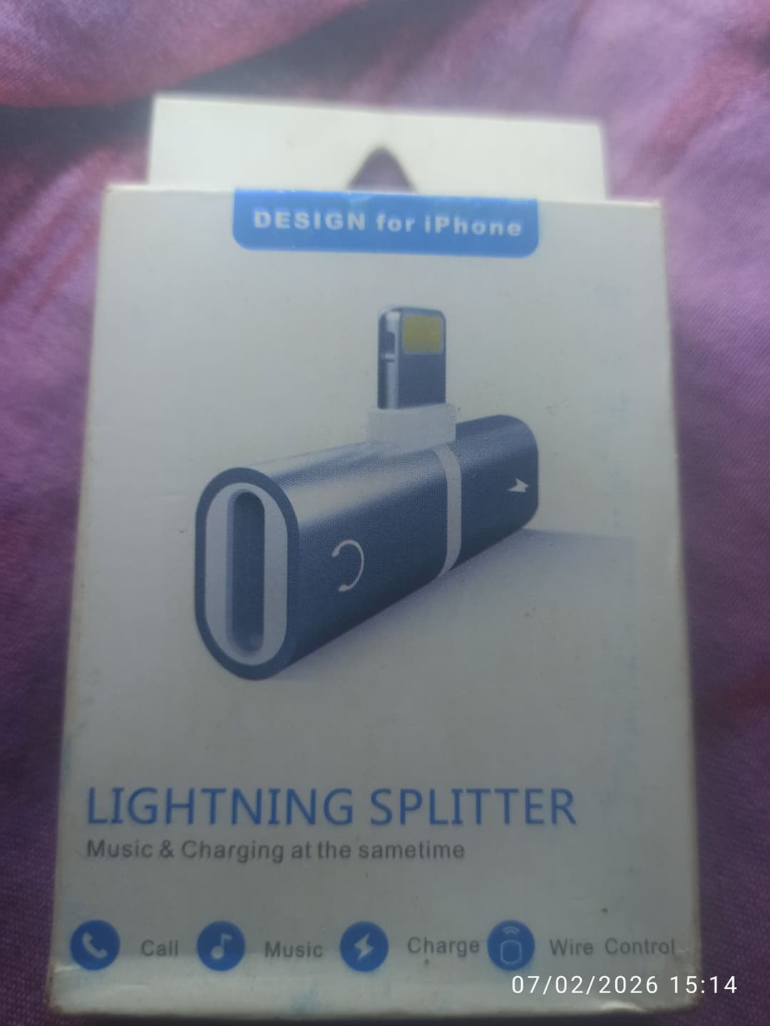 موصل شاحن و سماعة للايفون